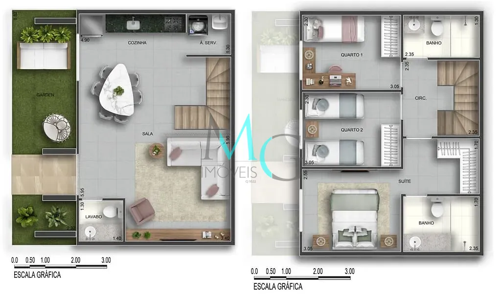 Casa, 2 quartos, 80 m² - Foto 23