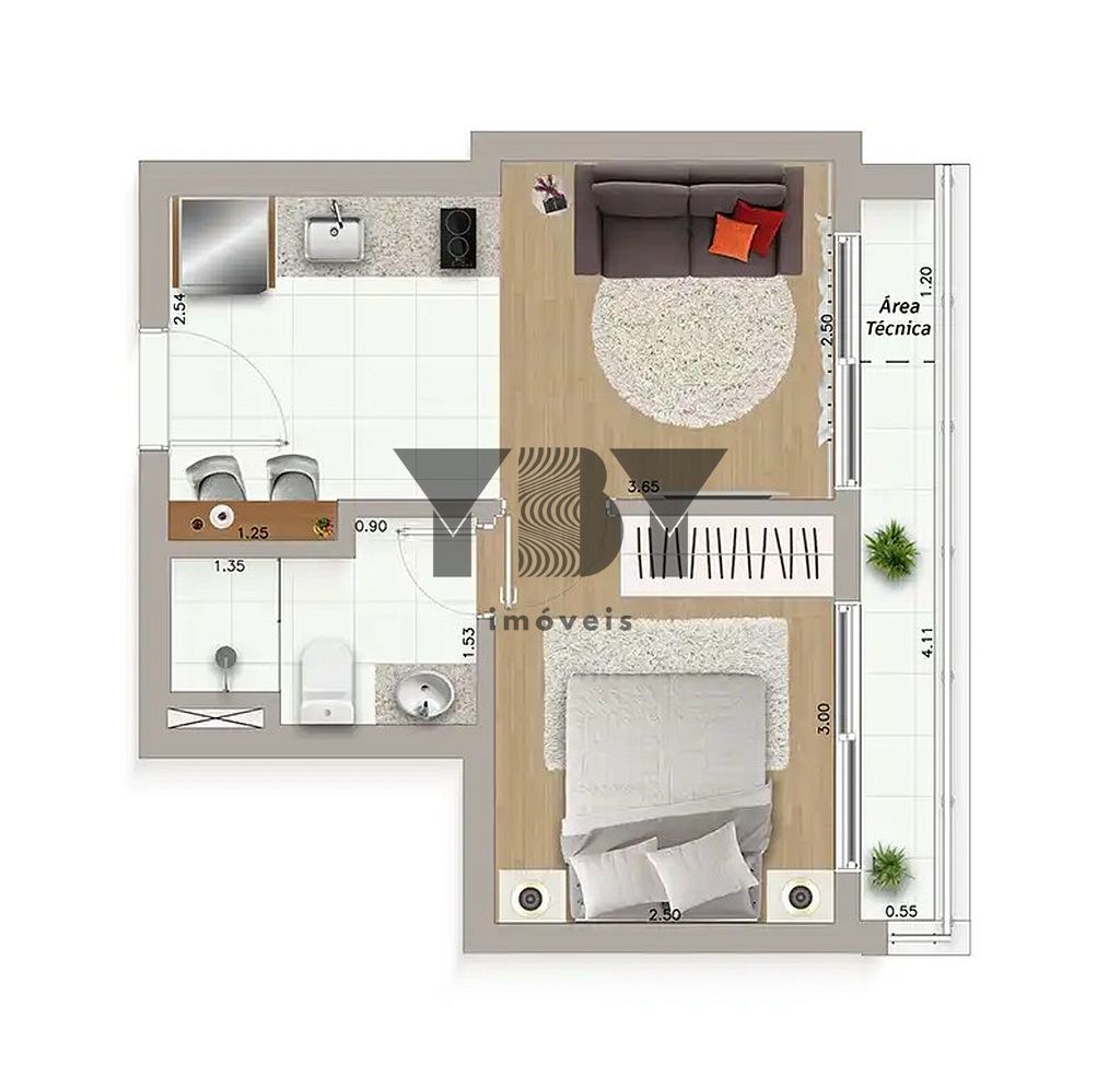 Apartamento, 1 quarto, 61 m² - Foto 27