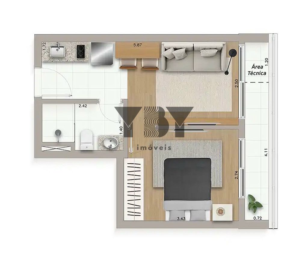 Apartamento, 1 quarto, 55 m² - Foto 30
