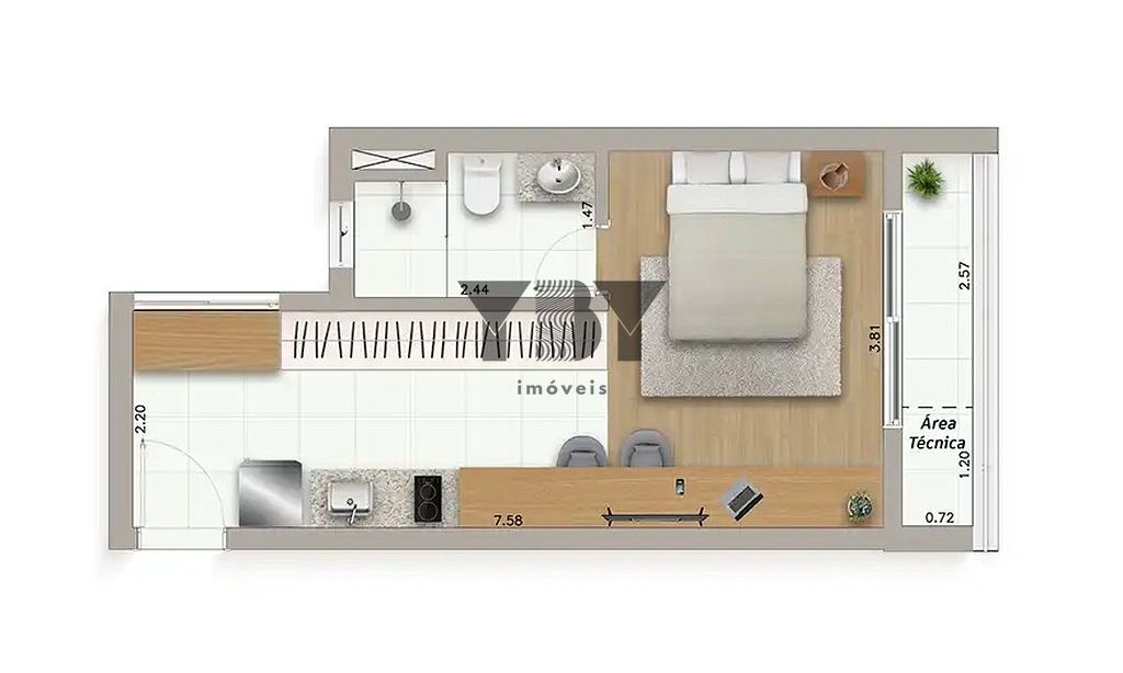 Apartamento, 1 quarto, 31 m² - Foto 28