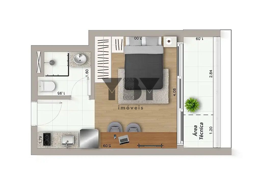 Apartamento, 1 quarto, 41 m² - Foto 26