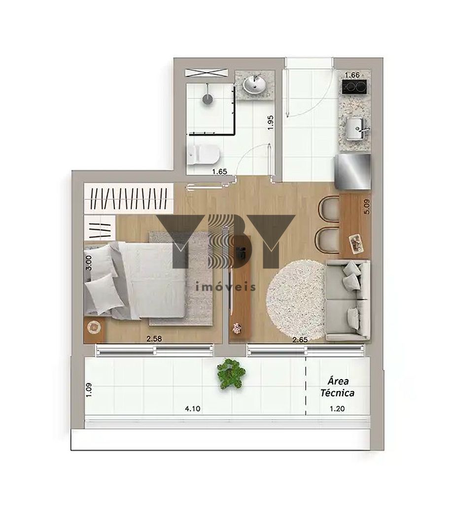 Apartamento, 1 quarto, 33 m² - Foto 29