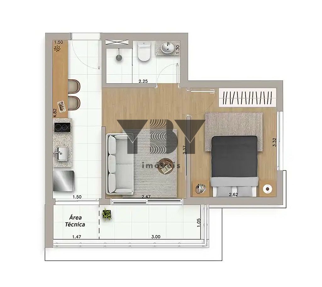 Apartamento, 1 quarto, 28 m² - Foto 34