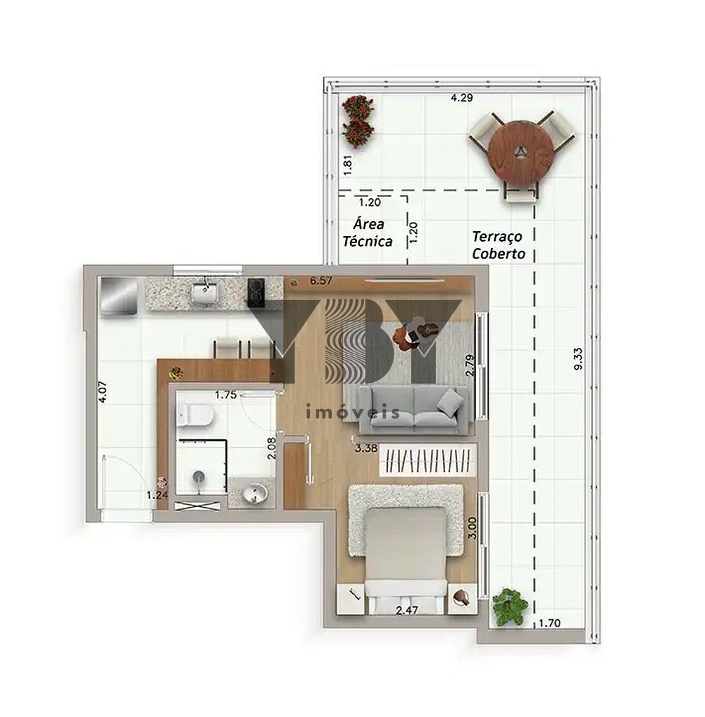 Apartamento, 1 quarto, 28 m² - Foto 41