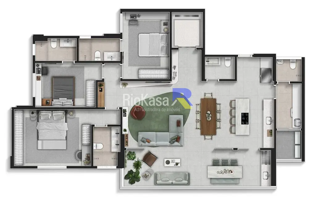 Apartamento, 3 quartos, 164 m² - Foto 19