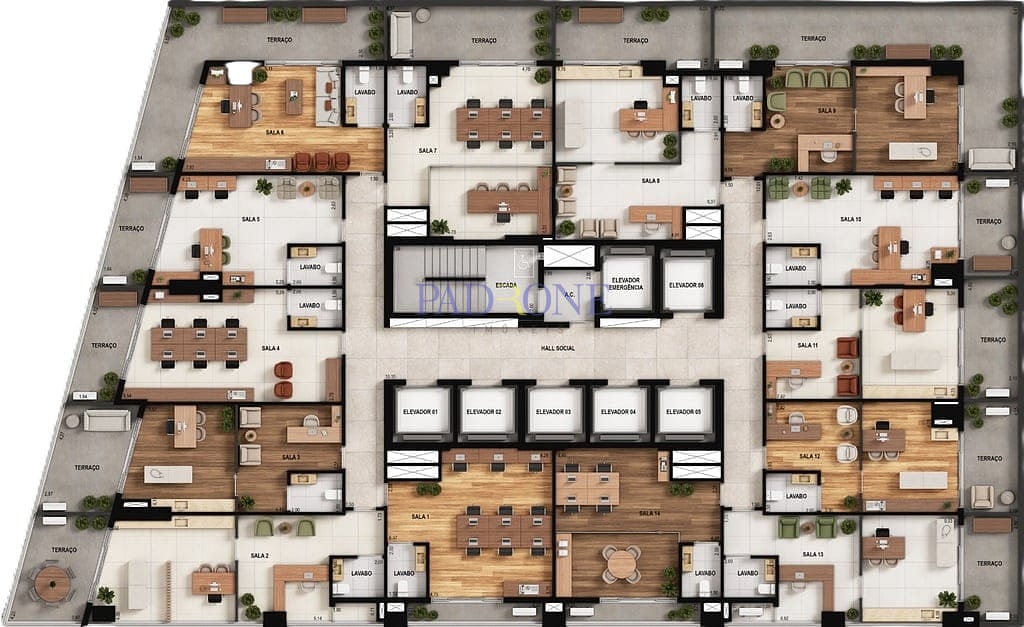 Apartamento à venda com 1 quarto, 42m² - Foto 14