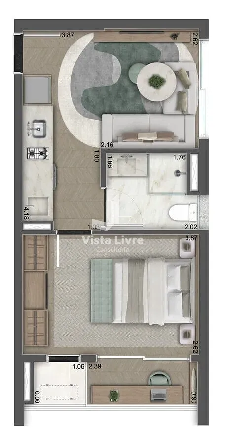 Apartamento, 2 quartos, 50 m² - Foto 24