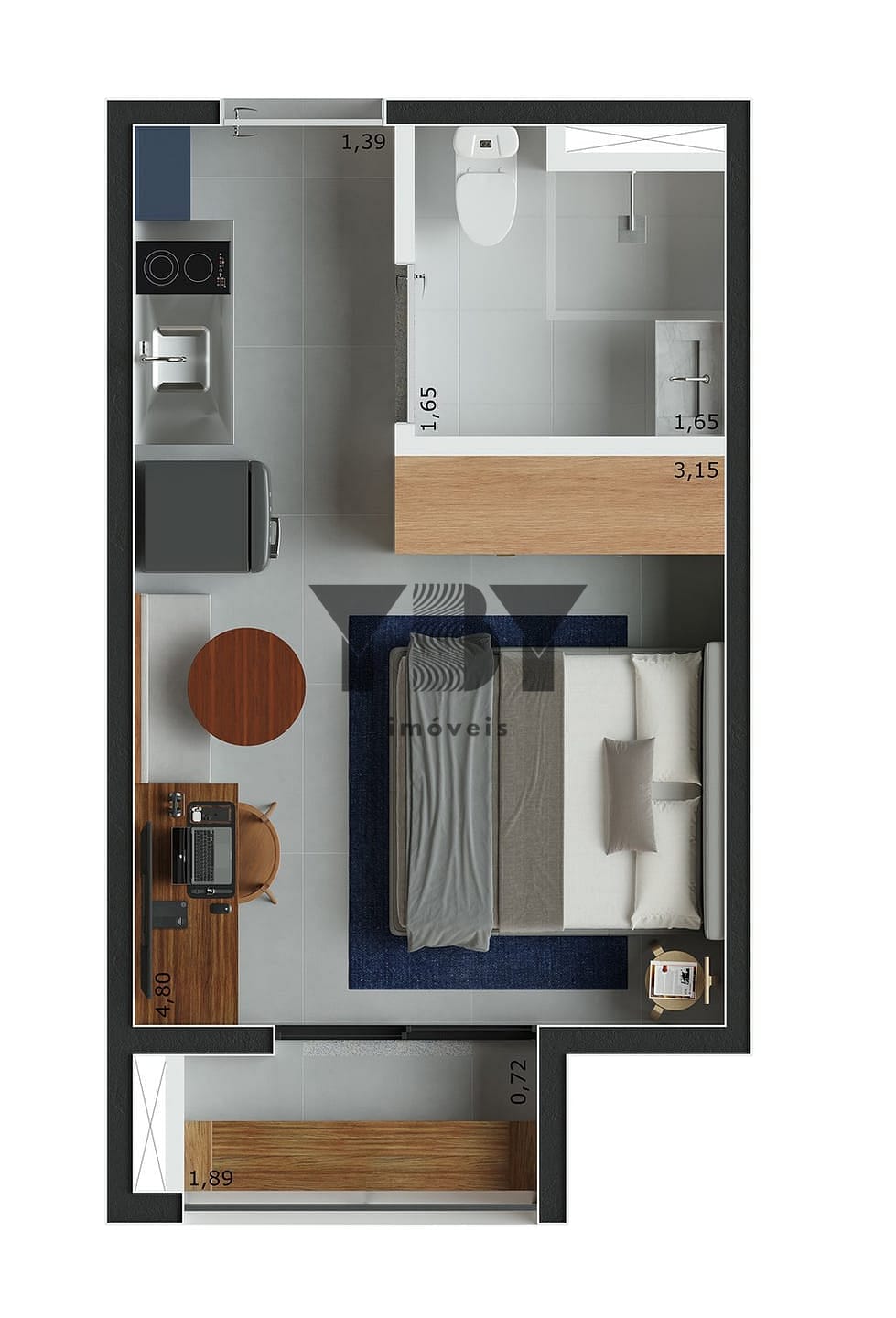 Apartamento, 1 quarto, 24 m² - Foto 25