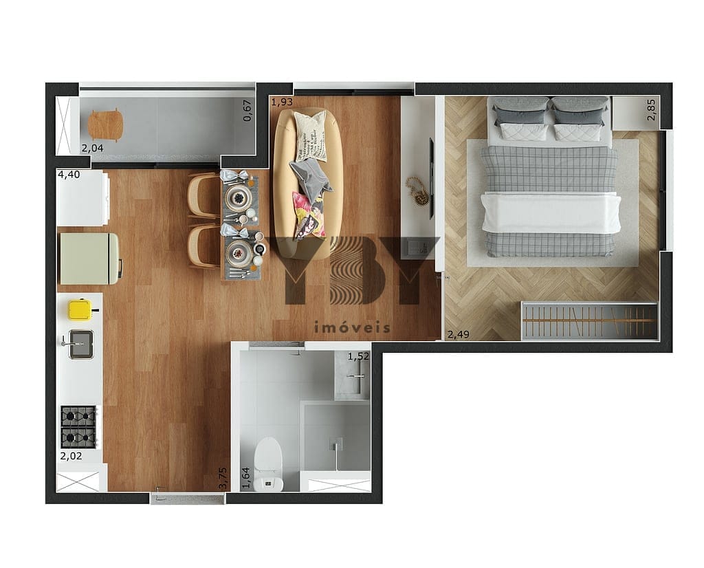 Apartamento, 1 quarto, 24 m² - Foto 29