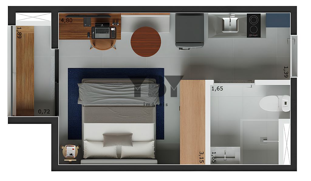 Apartamento, 1 quarto, 24 m² - Foto 4