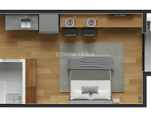 Apartamento 1 quarto e 1 banheiro, à venda, no bairro Santa Cecília em São Paulo