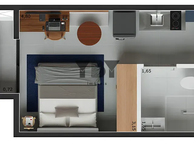 Apartamento 1 quarto e 1 banheiro, à venda, no bairro Santa Cecília em São Paulo