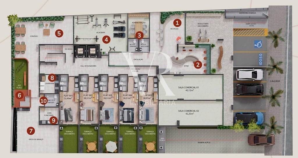 Apartamento à venda com 1 quarto, 53m² - Foto 16