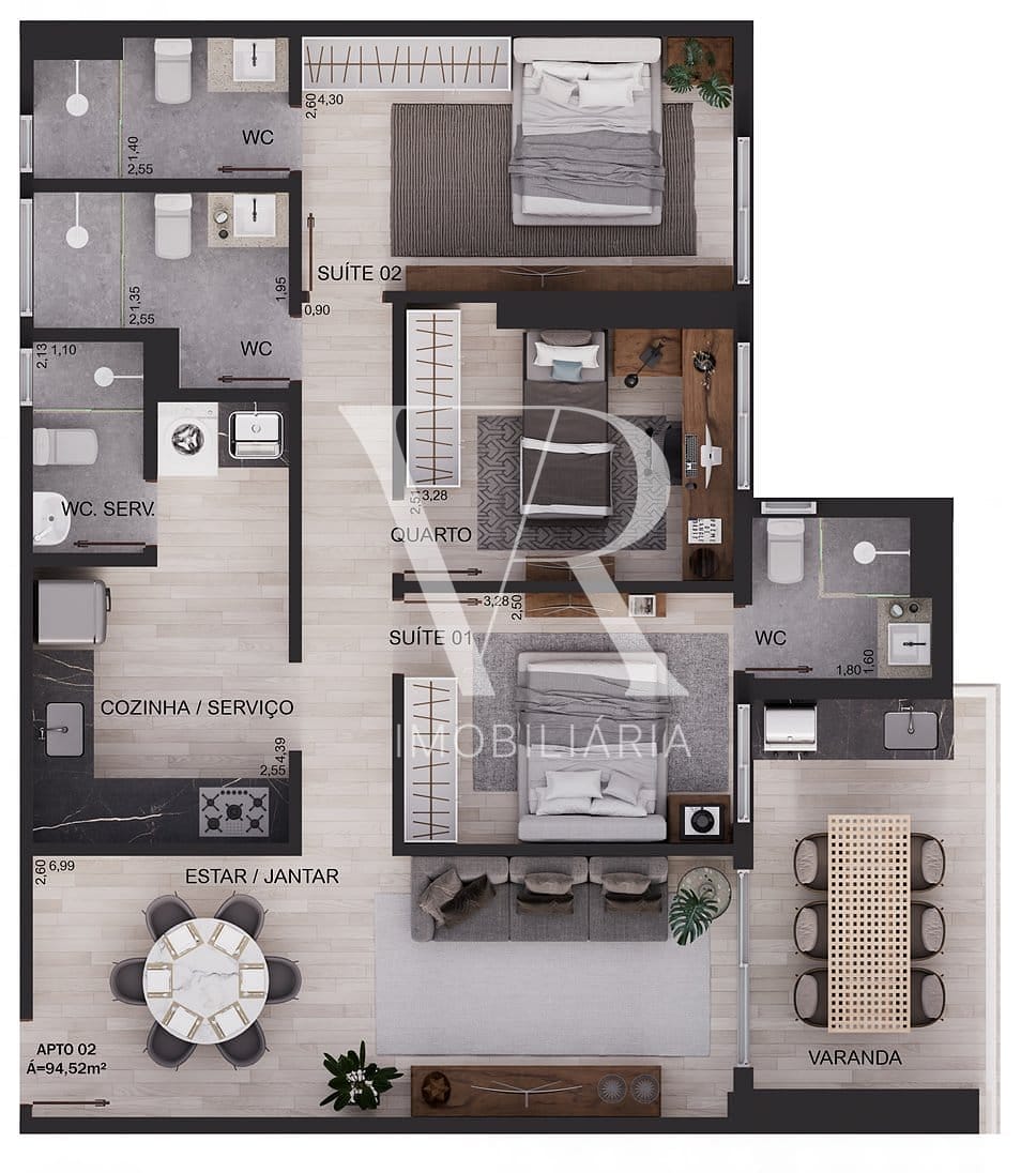 Apartamento à venda com 2 quartos, 64m² - Foto 26