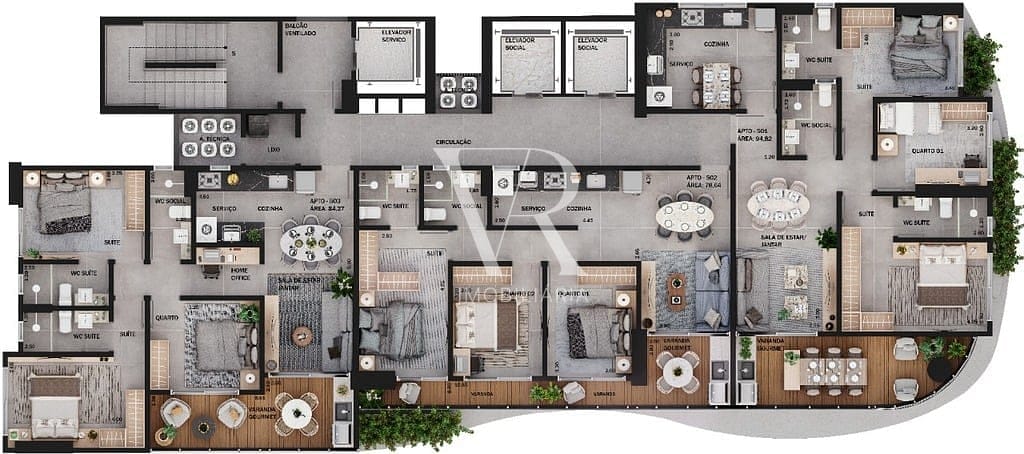 Apartamento à venda com 4 quartos, 132m² - Foto 31