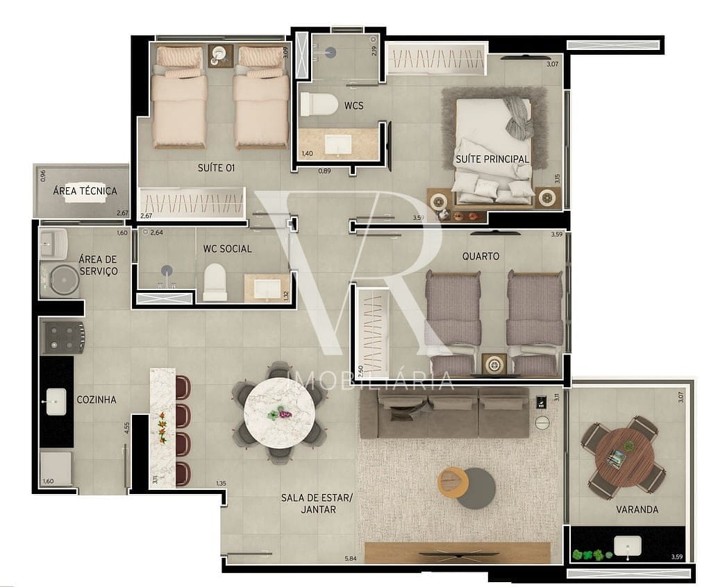 Apartamento à venda com 3 quartos, 98m² - Foto 41
