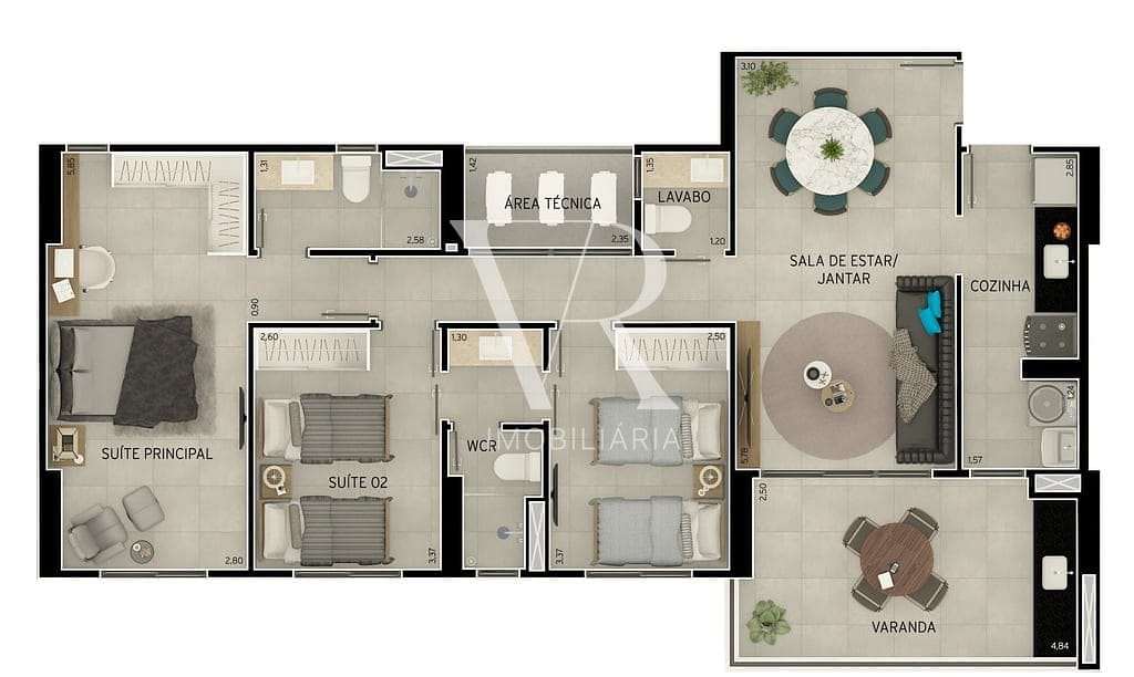 Apartamento à venda com 3 quartos, 98m² - Foto 42