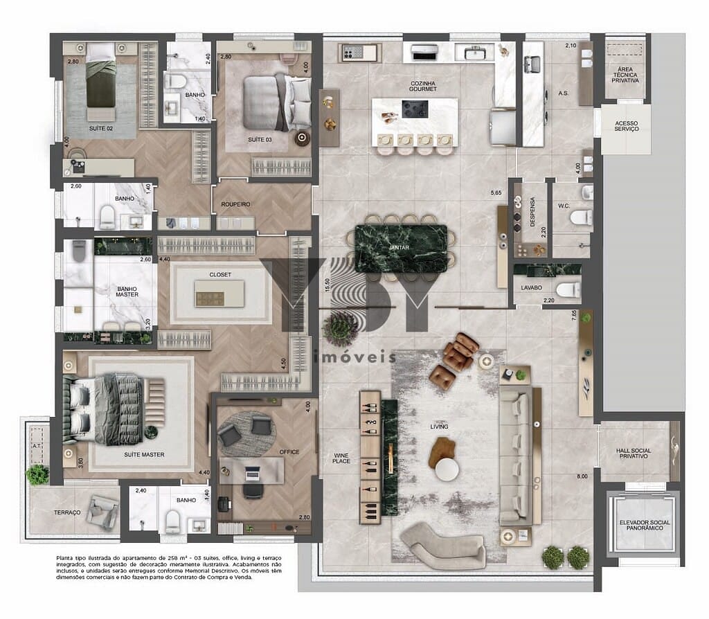 Apartamento, 4 quartos, 258 m² - Foto 43