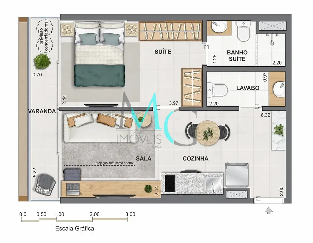 Apartamento, 2 quartos, 65 m² - Foto 23