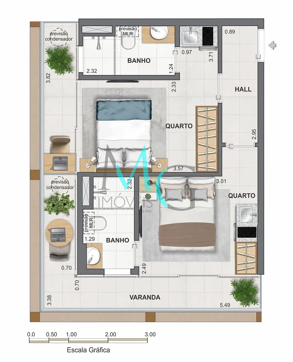 Apartamento, 2 quartos, 95 m² - Foto 24