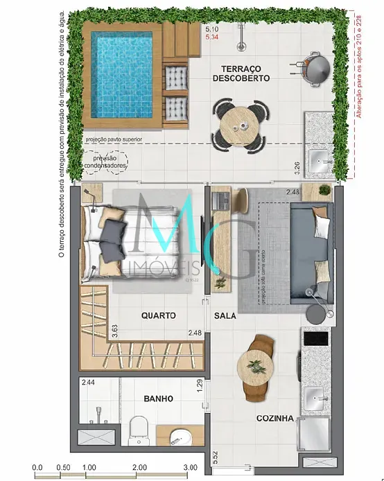 Cobertura, 1 quarto, 67 m² - Foto 26