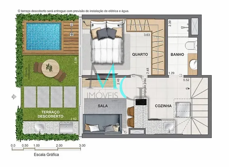 Cobertura, 1 quarto, 67 m² - Foto 30