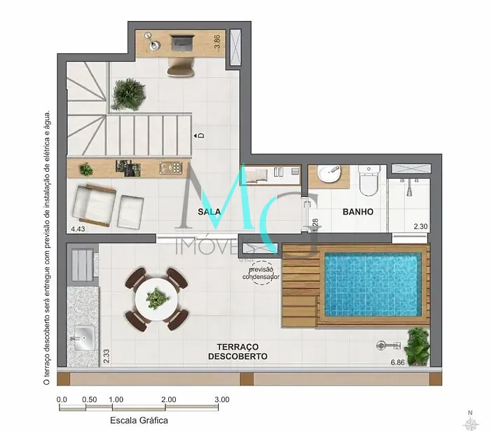 Cobertura, 1 quarto, 67 m² - Foto 35