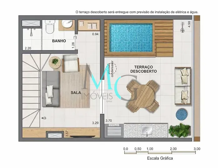 Cobertura, 1 quarto, 67 m² - Foto 39