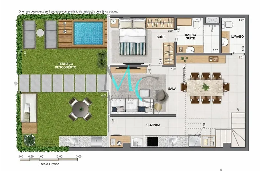 Cobertura, 1 quarto, 67 m² - Foto 49