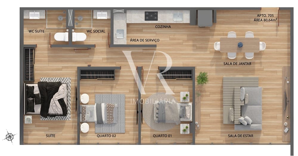 Apartamento, 2 quartos, 66 m² - Foto 35