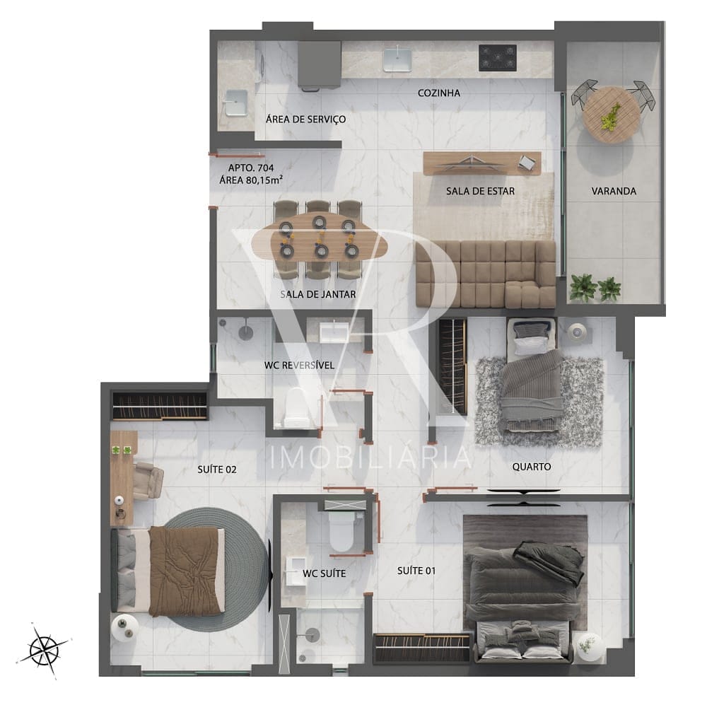 Apartamento, 2 quartos, 66 m² - Foto 36
