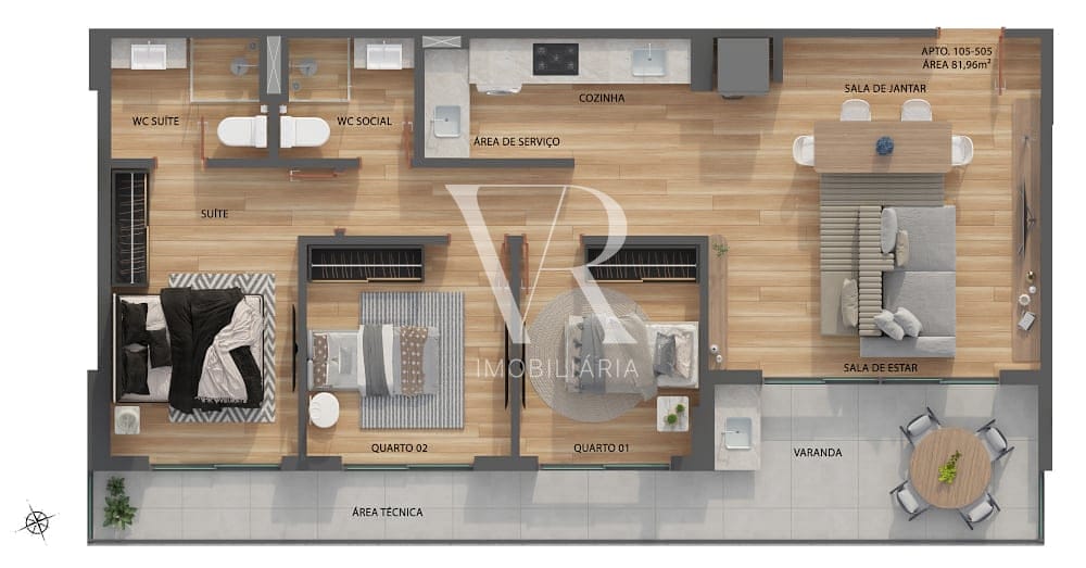 Apartamento, 2 quartos, 66 m² - Foto 37