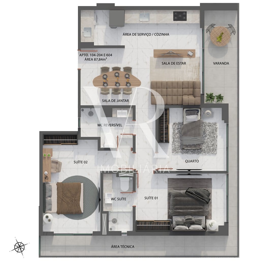 Apartamento, 2 quartos, 66 m² - Foto 39