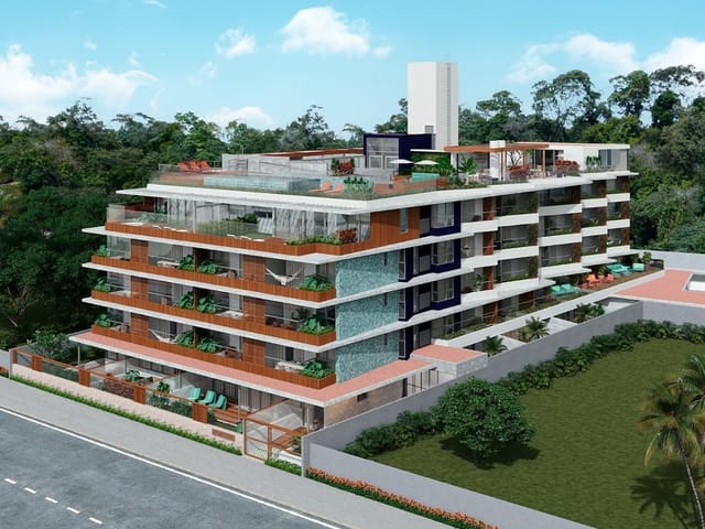 Apartamento 1 quarto e 2 banheiros, à venda, no bairro Cabo Branco em João Pessoa