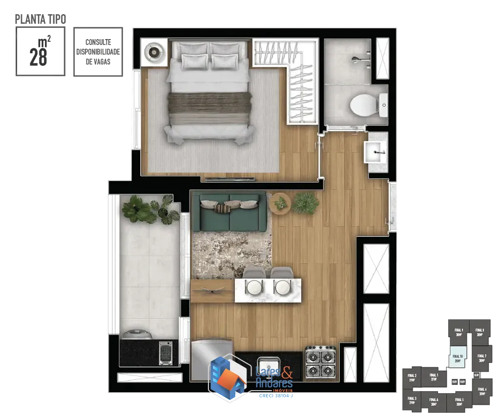 Apartamento, 2 quartos, 39 m² - Foto 17
