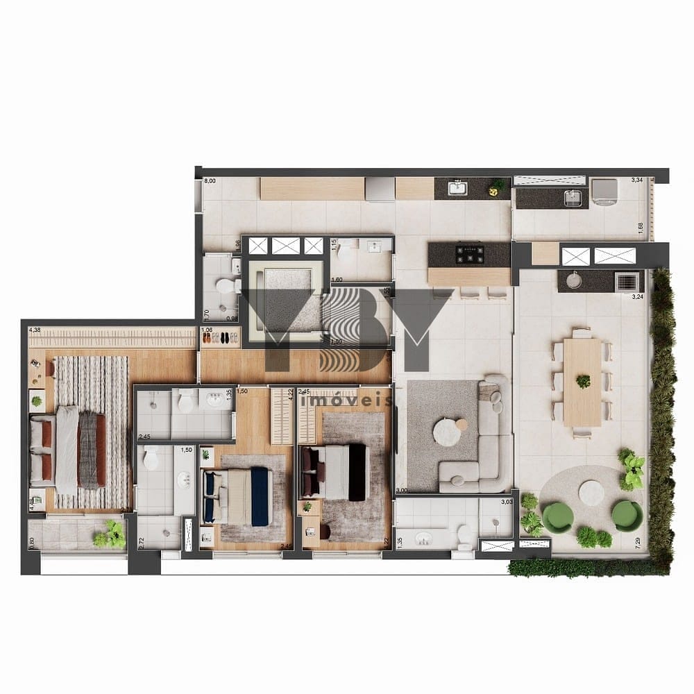 Cobertura, 3 quartos, 219 m² - Foto 52