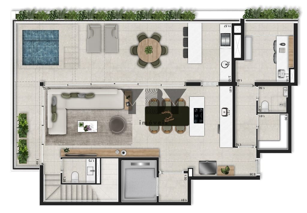 Cobertura, 3 quartos, 244 m² - Foto 29