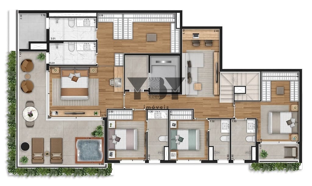 Cobertura, 3 quartos, 244 m² - Foto 30