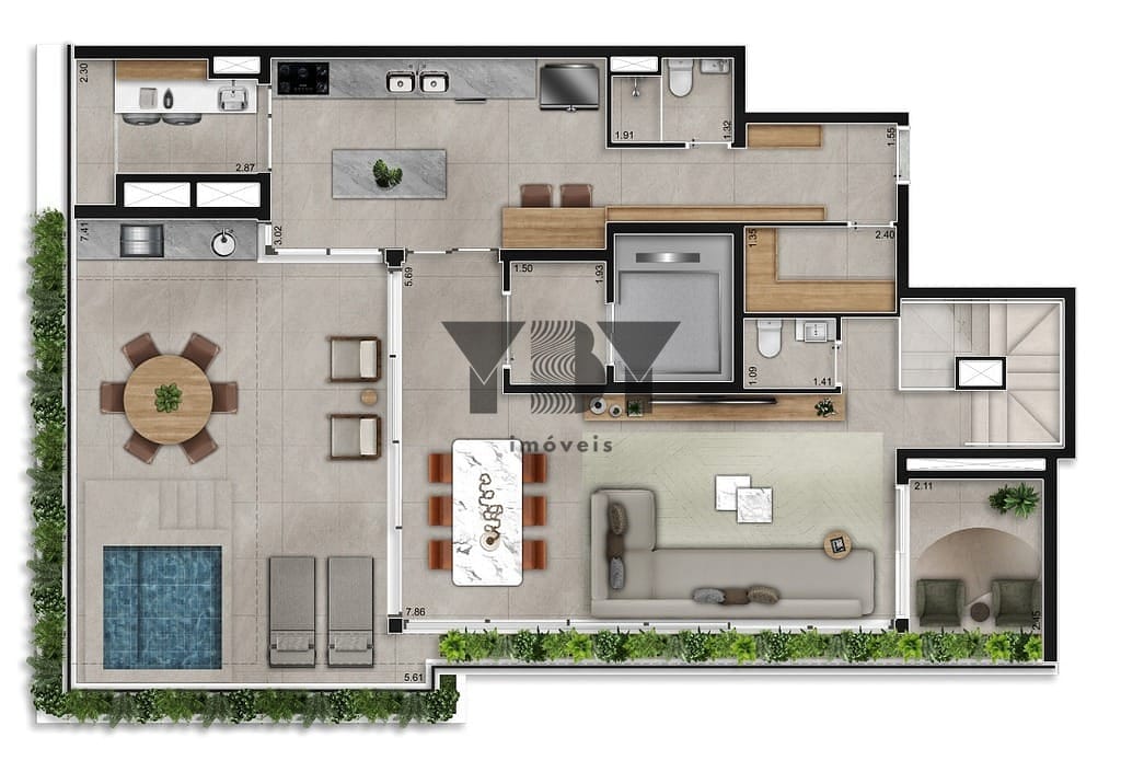 Cobertura, 3 quartos, 244 m² - Foto 31