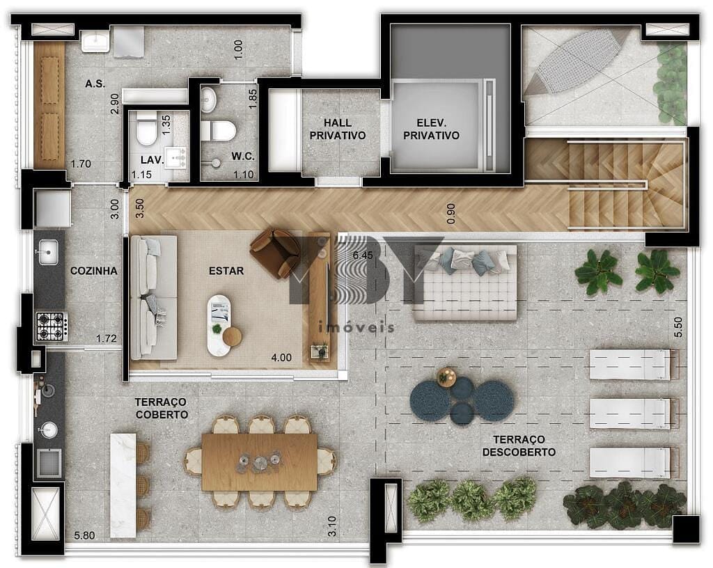Cobertura, 3 quartos, 233 m² - Foto 33