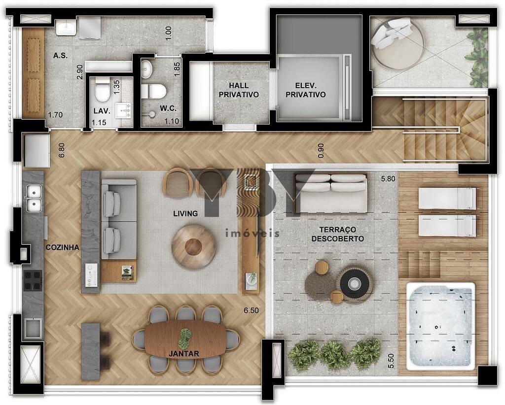 Cobertura, 3 quartos, 233 m² - Foto 35