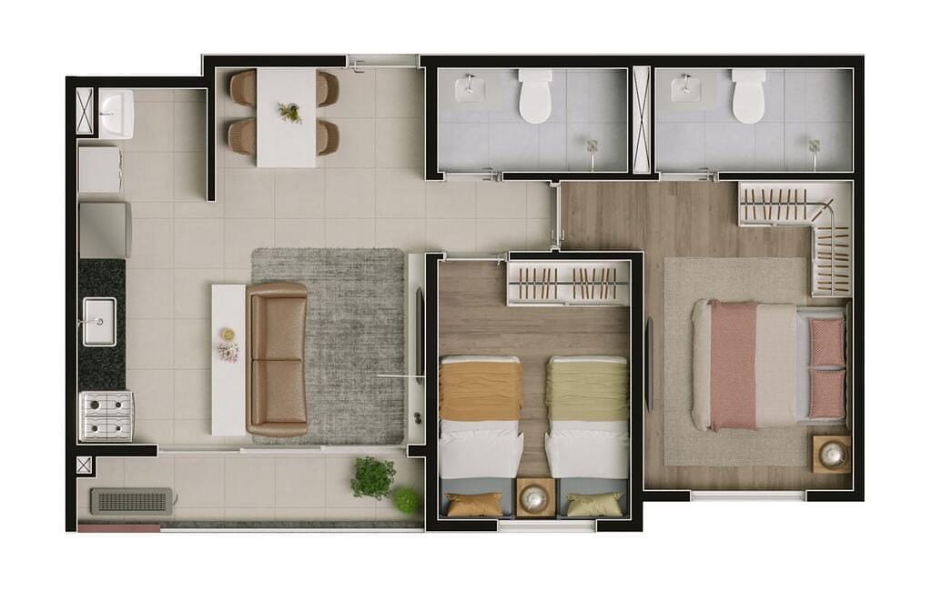 Apartamento, 2 quartos, 73 m² - Foto 15