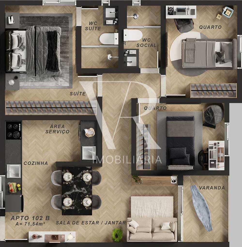 Apartamento à venda com 2 quartos, 57m² - Foto 24