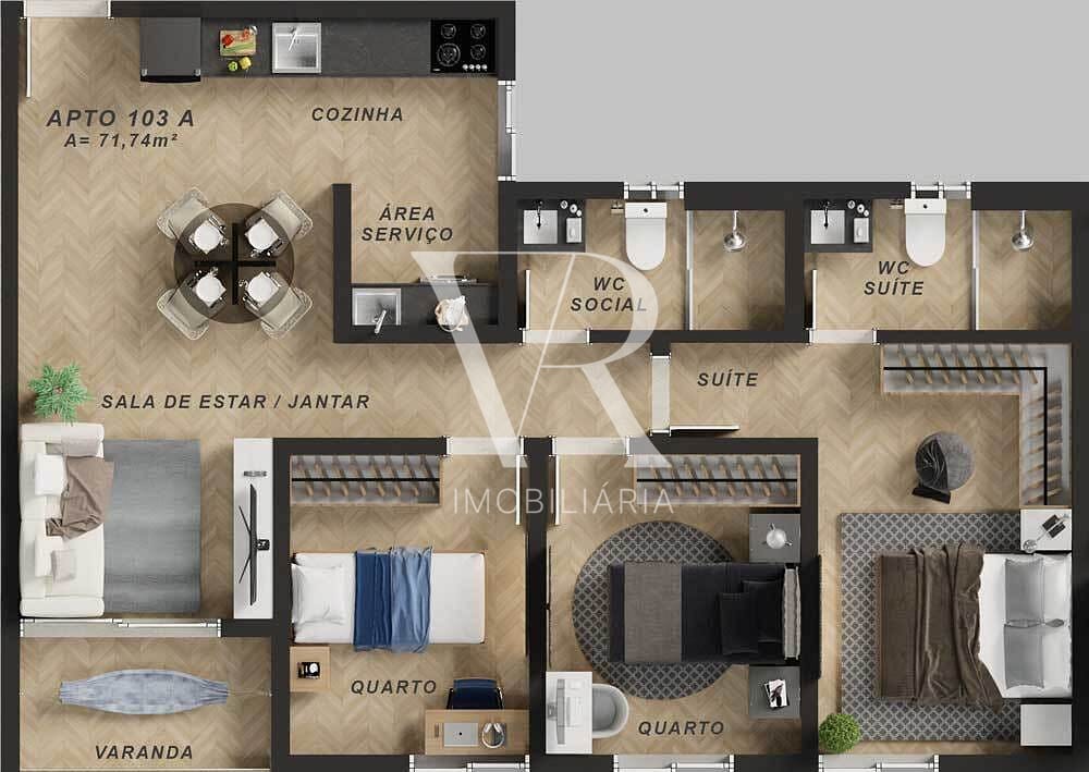 Apartamento à venda com 1 quarto, 36m² - Foto 25