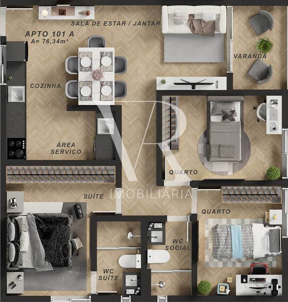 Apartamento à venda com 1 quarto, 36m² - Foto 26