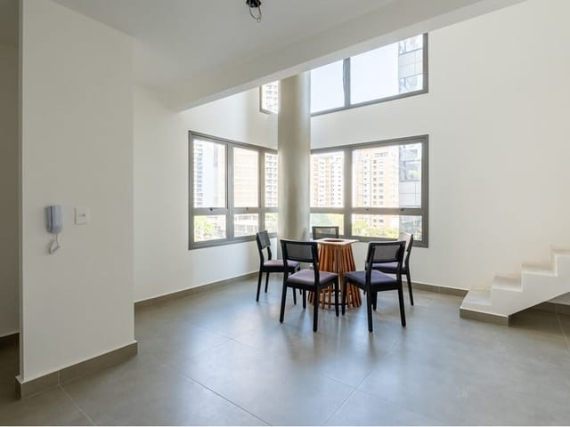 Foto do Apartamento - Apartamento à venda 1 Quarto 1 Suite 61M² Indianópolis São Paulo - SP | Lares e Andares Imóveis