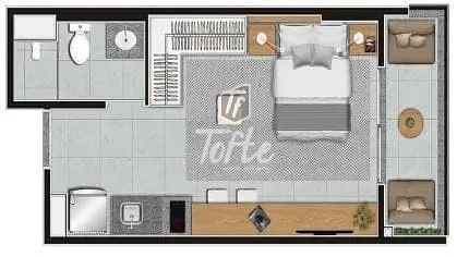 Apartamento, 1 quarto, 24 m² - Foto 20
