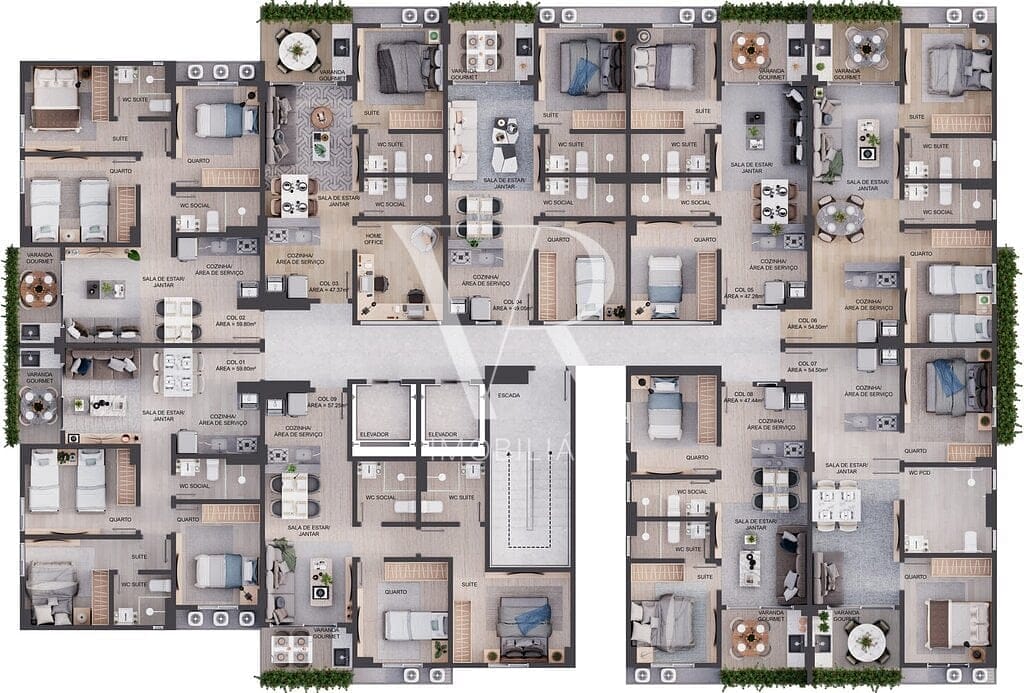 Apartamento à venda com 2 quartos, 58m² - Foto 22