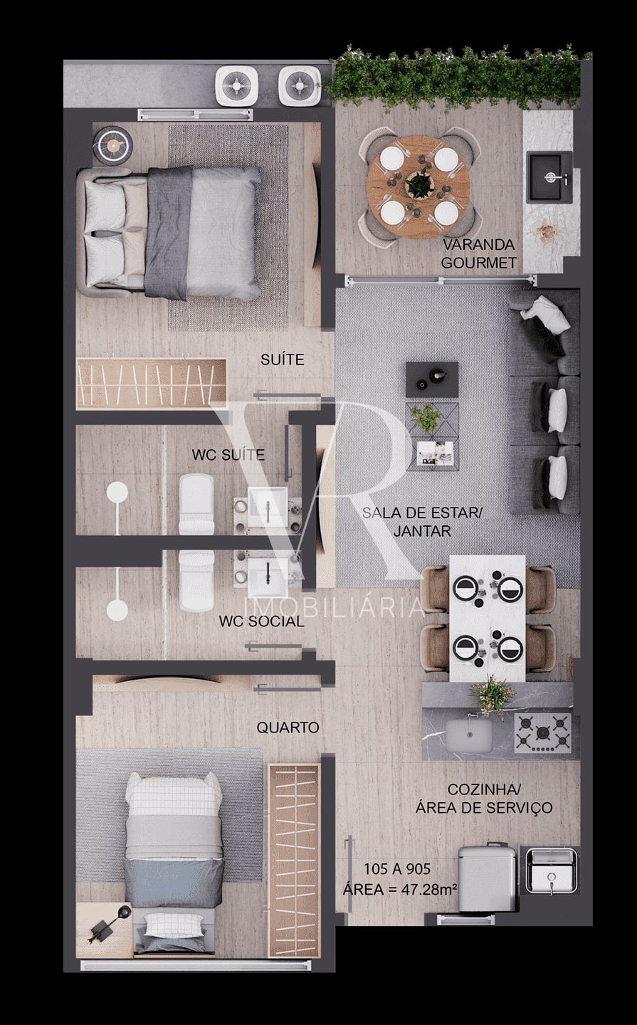 Apartamento à venda com 2 quartos, 58m² - Foto 27