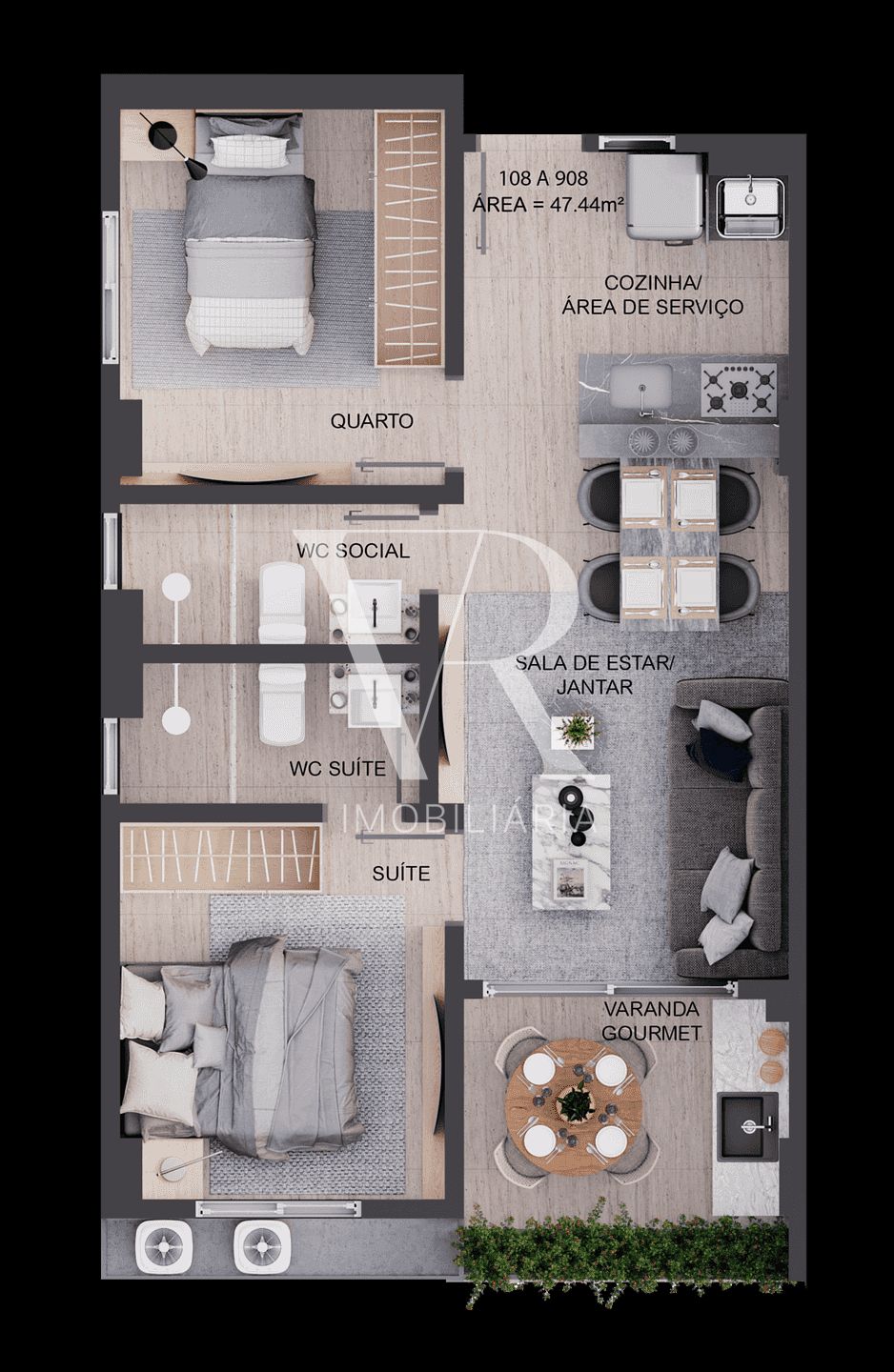Apartamento à venda com 2 quartos, 58m² - Foto 29